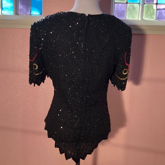 Y2K Party Top Laurence Kazar Deadstock Vintage - Picture 9 of 9